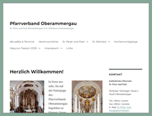 Tablet Screenshot of pfarrverband-oberammergau.de